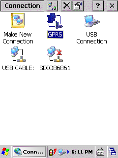 GPRS Default Connection